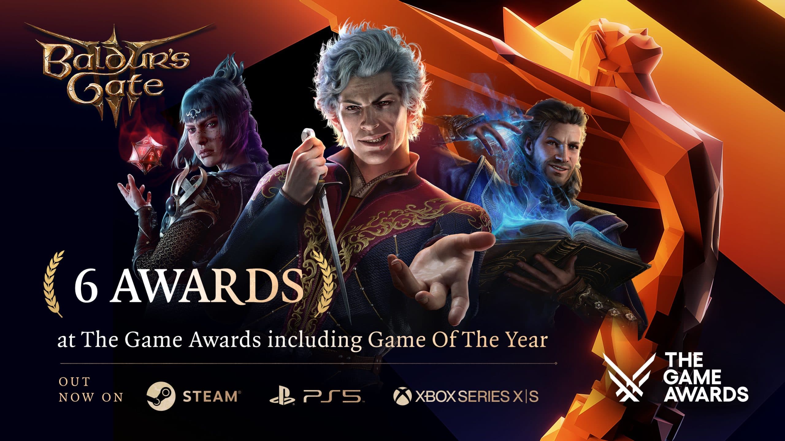 Baldur's Gate 3 si alza al vertice: Game of the Year ai Game Awards 2023